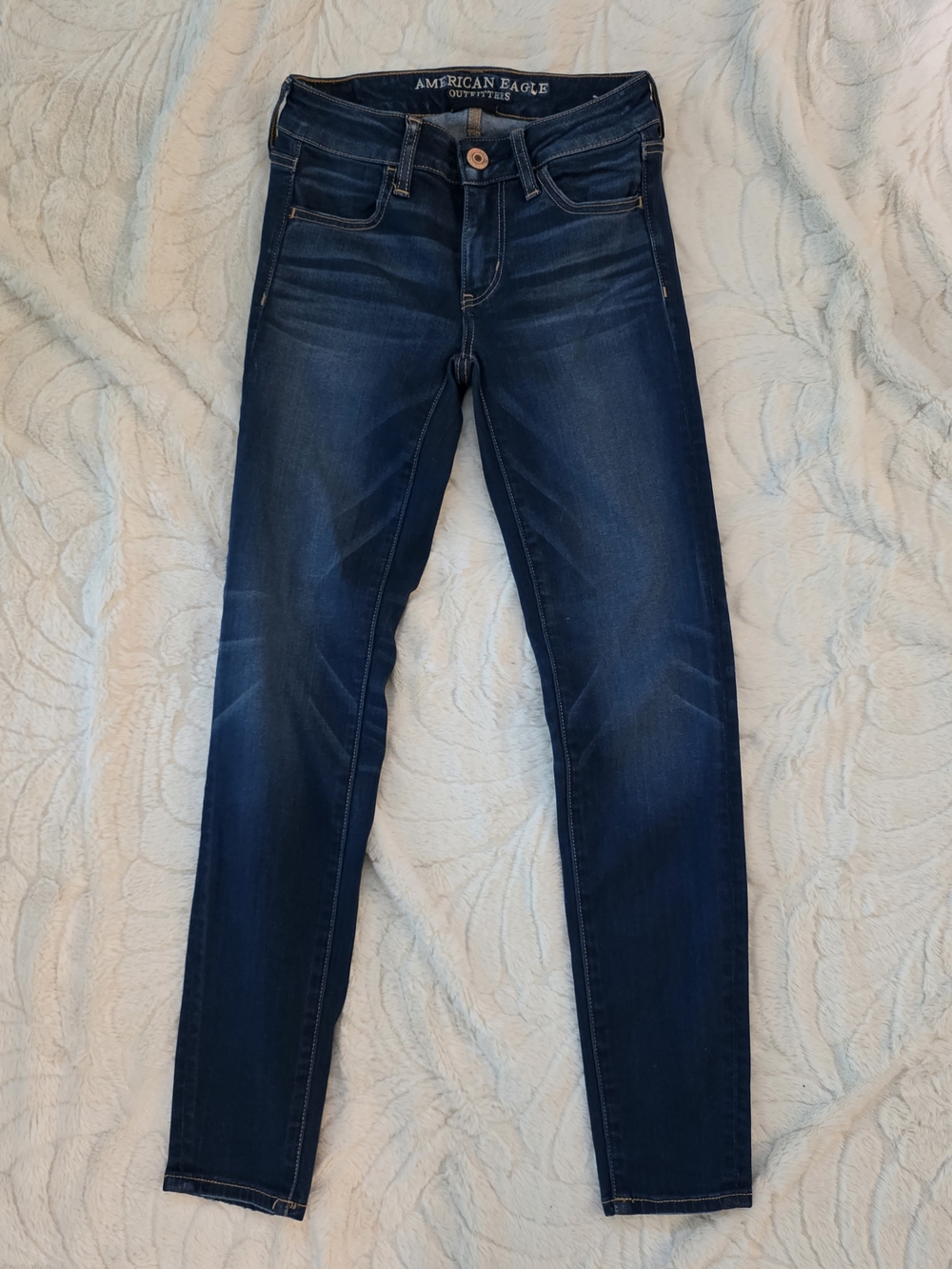 American Eagle Outfitters Women's Dark Indigo Skinny Jeans